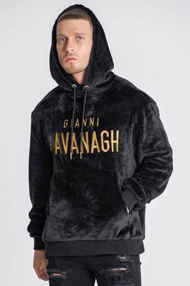 BLACK VELVET SHERPA HOODIE