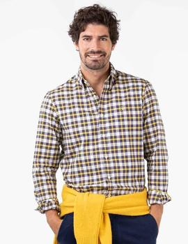 CAMISA BASKET WEAVE AMARILLA