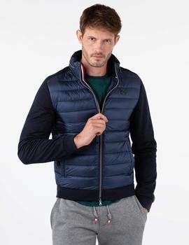CAZADORA PLUMAS NAVY MANGAS PUNTO