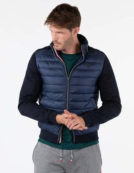 CAZADORA PLUMAS NAVY MANGAS PUNTO