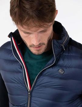 CAZADORA PLUMAS NAVY MANGAS PUNTO
