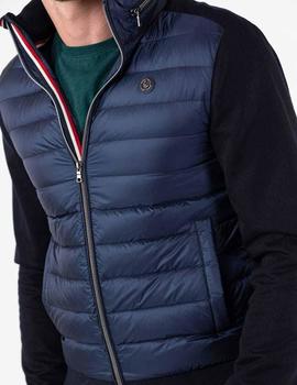 CAZADORA PLUMAS NAVY MANGAS PUNTO