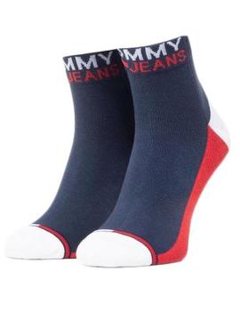 TH UNISEX TOMMY JEANS QUARTER 2 PACK NAVY