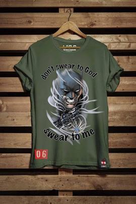 CAMISETA DE HOMBRE GOD VERDE KAKI