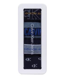 CK MEN CREW 4 PACK JEANS LOGO GIFTBOX WADE DARK BLUE COMBO