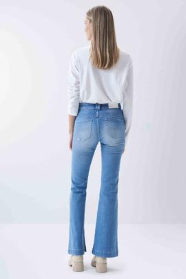 PANTALÓN VAQUERO FAITH FLARE PUSH IN EN DENIM AZUL DEGRADE