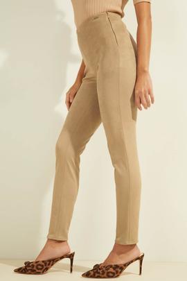 PANTALÓN LEGGING MAYA DE EFECTO ANTE BEIGE