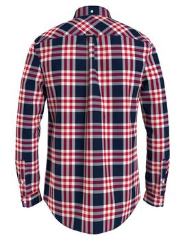 TJM ESSENTIAL POPLIN CHECK SHIRT TWILIGHT NAVY / MULTI