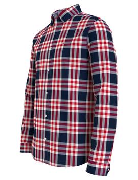 TJM ESSENTIAL POPLIN CHECK SHIRT TWILIGHT NAVY / MULTI