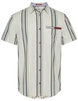 TJM ARCHIVE WASHED STRIPE SHIRT WHITE / MULTI STRIPE