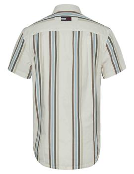 TJM ARCHIVE WASHED STRIPE SHIRT WHITE / MULTI STRIPE