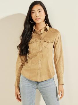 CAMISA DAISY DE EFECTO ANTE CAMEL