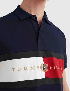 ICON CHEST FLAG REGULAR POLO DESERT SKY