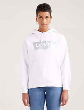 GRAPHIC STANDARD HOODIE RAINBOW GRADIENT BW WHITE