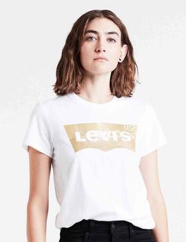 CAMISETA LEVI’S® THE PERFECT TEE POWDER PRINT (GOLD) WHITE