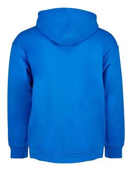 SUDADERA RELAXED FIT GRAPHIC POSTER LOGO AZUL