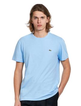 CAMISETA BÁSICA LACOSTE CELESTE