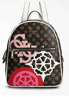 VIKKY BACKPACK MOCHA GRAPHIC