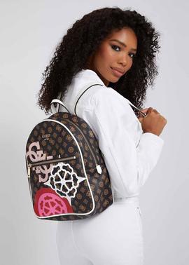 VIKKY BACKPACK MOCHA GRAPHIC