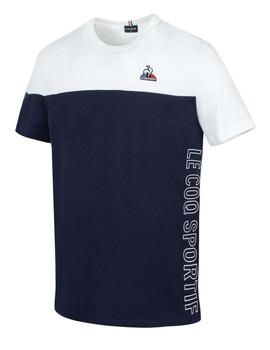 SAISON 2 TEE SHORT SLEEVE Nº 1 M BLEU NUIT / WHITE