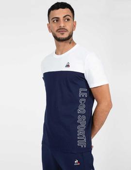 SAISON 2 TEE SHORT SLEEVE Nº 1 M BLEU NUIT / WHITE