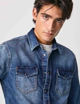 CAMISA VAQUERA DENIM GYMDIGO NEW JEPSON AZUL