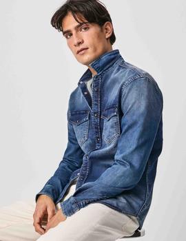 CAMISA VAQUERA DENIM GYMDIGO NEW JEPSON AZUL