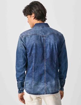 CAMISA VAQUERA DENIM GYMDIGO NEW JEPSON AZUL