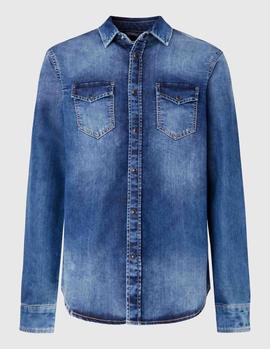 CAMISA VAQUERA DENIM GYMDIGO NEW JEPSON AZUL