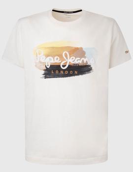 CAMISETA EFECTO PINTURA AEGIR CRUDO