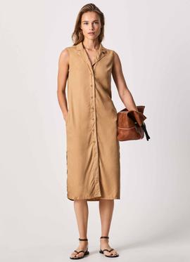 VESTIDO CAMISERO MAGGIE CAMEL