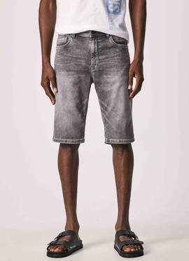 BERMUDA VAQUERA JACK SHORT EN DENIM GYMDIGO GRIS DEGRADÉ