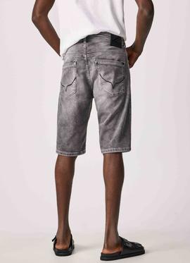 BERMUDA VAQUERA JACK SHORT EN DENIM GYMDIGO GRIS DEGRADÉ