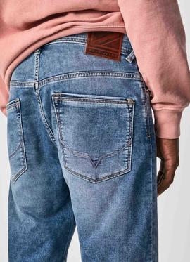 BERMUDA VAQUERA JACK SHORT EN DENIM GYMDIGO AZUL DEGRADÉ