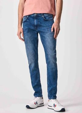 PANTALÓN VAQUERO STANLEY TAPER FIT VZ5 GYMDIGO DENIM