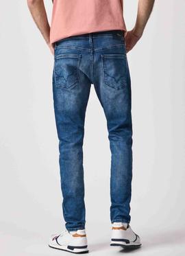 PANTALÓN VAQUERO STANLEY TAPER FIT VZ5 GYMDIGO DENIM