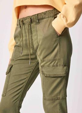 PANTALÓN JOGGER BOLSO CARGO NEW CRUSADE VERDE CAQUI