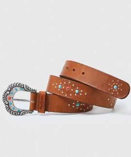 CINTURÓN DE PIEL BOHO LORI BELT CAMEL