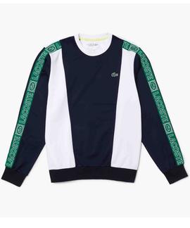 SUDADERA LACOSTE SPORT COLOR BLOCK CON CINTA LATERAL