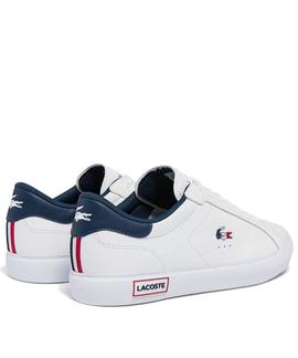 ZAPATILLAS LACOSTE POWERCOURT TRI22 1 SMA WHITE / NAVY / RED