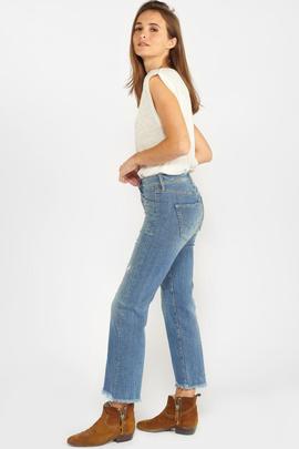 PANTALÓN VAQUERO PRICILIA CROPPED FIT DETROY BLUE Nº4