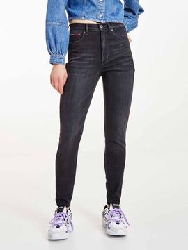 SYLVIA HIGH RISE SUPER SKINNY CE173 DENIM BLACK