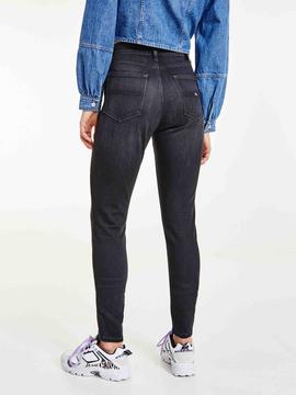 SYLVIA HIGH RISE SUPER SKINNY CE173 DENIM BLACK