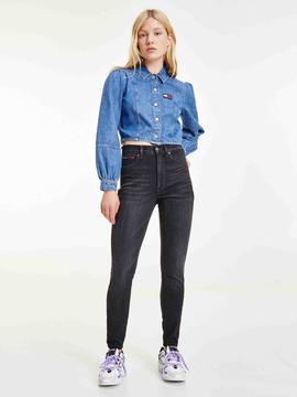 SYLVIA HIGH RISE SUPER SKINNY CE173 DENIM BLACK