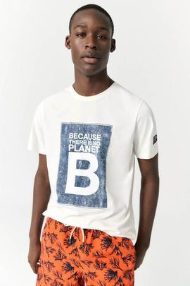 CAMISETA HOMBRE BECARE BLANCA