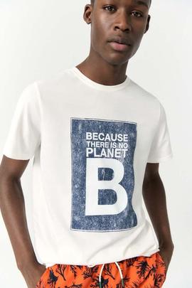 CAMISETA HOMBRE BECARE BLANCA