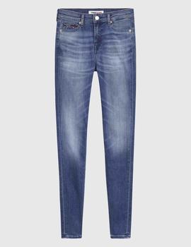 PANTALÓN VAQUERO NORA MID RISE SKINNY BF1252 DENIM DARK