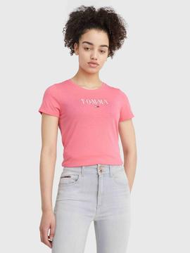 TJW SKINNY ESSENTIAL LOGO SHORT SLEEVE GARDEN ROSE