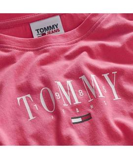 TJW SKINNY ESSENTIAL LOGO SHORT SLEEVE GARDEN ROSE