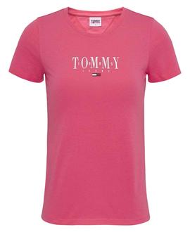 TJW SKINNY ESSENTIAL LOGO SHORT SLEEVE GARDEN ROSE